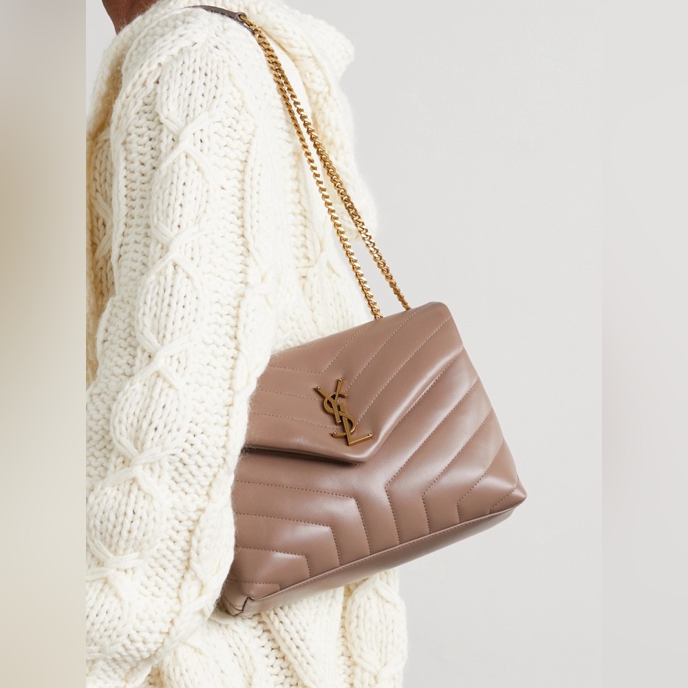 YSL small loulou bag in dusty pink
